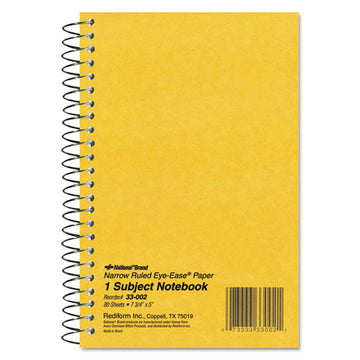 National® Single-subject Wirebound Notebooks, 1 Subject, Narrow Rule, Brown Cover, 10 X 8, 80 Eye-ease Green Sheets freeshipping - TVN Wholesale